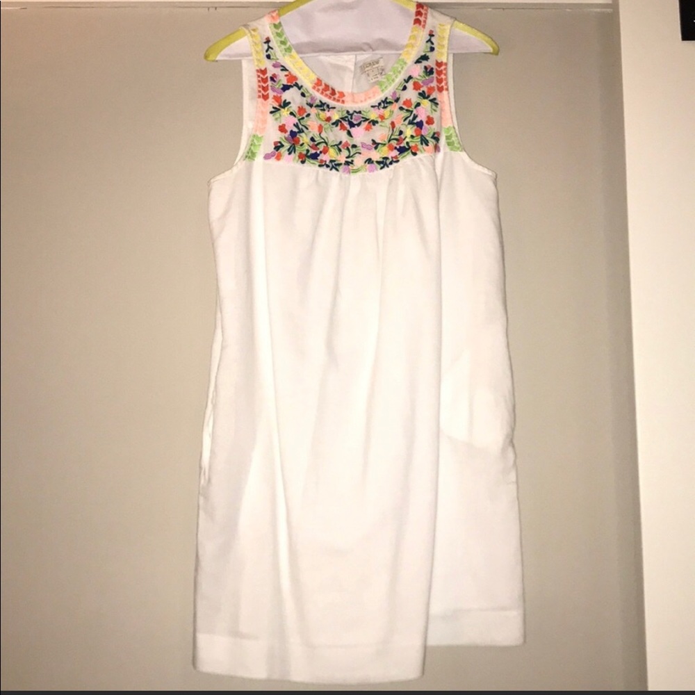 J CREW embroidered dress